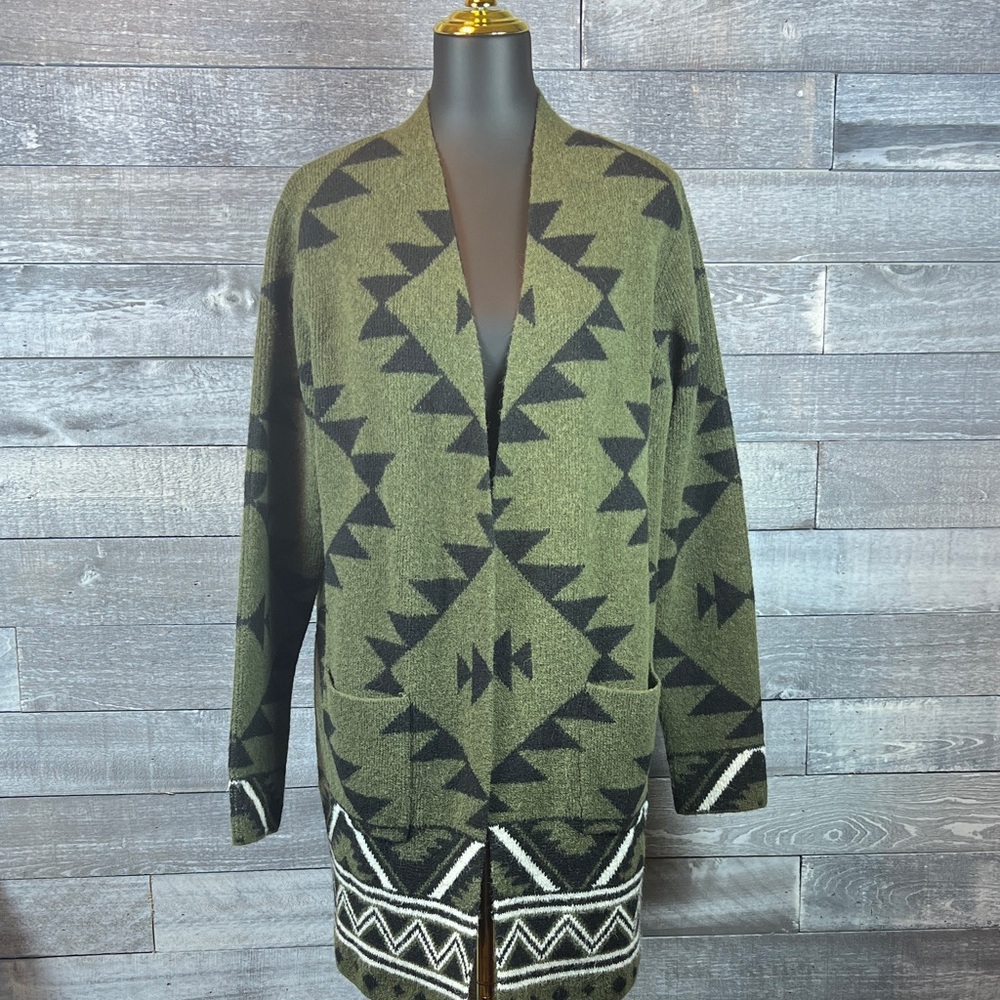 Women’s Frye Southwestern Aztec Open Front Cardigan Sweater